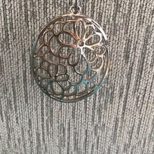 Floral metal necklace